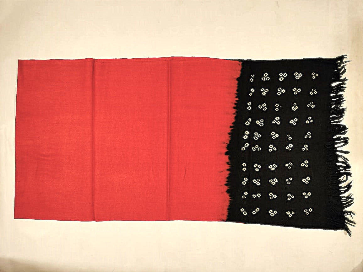 Tie and dye wool scarves-Chundari