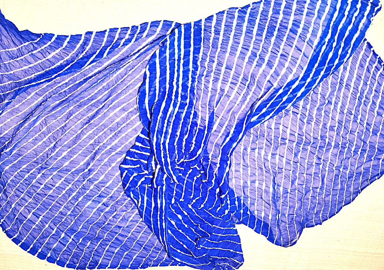 Lehriya tie and dye georgett scarves