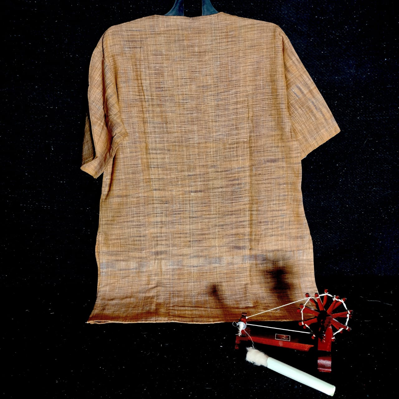 Short sleeves cotton khadi kurta for women and girls