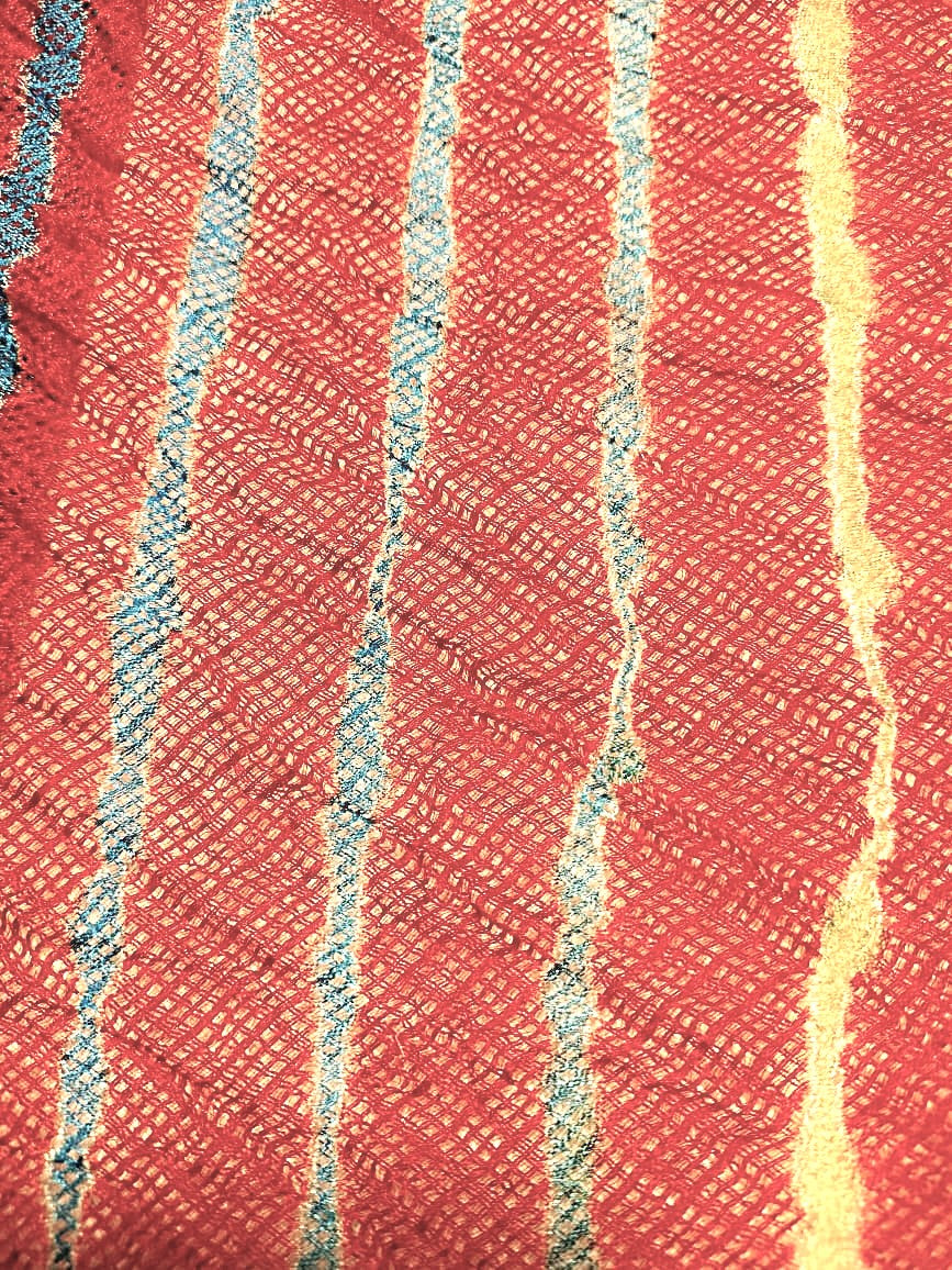 Lehariya doriya silk scarves/dupattas