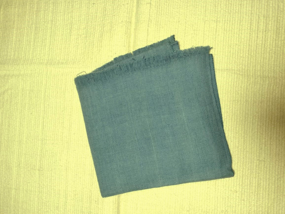 blue plain wool scarves