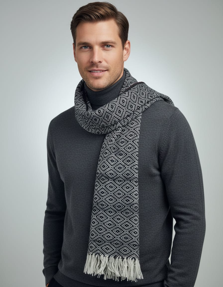 Khadi wool stole/scarf