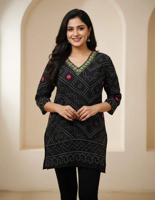 Black chundari shirt