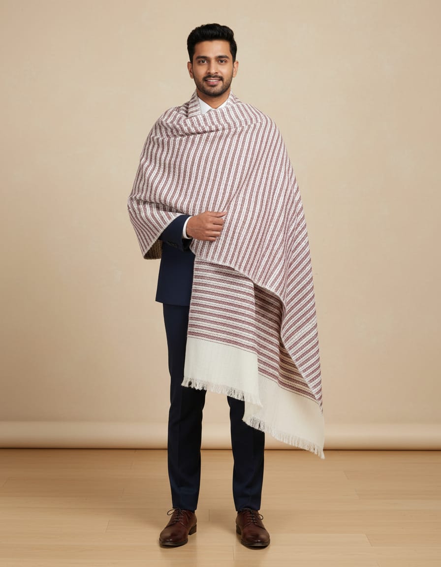 Mens handwoven shawls