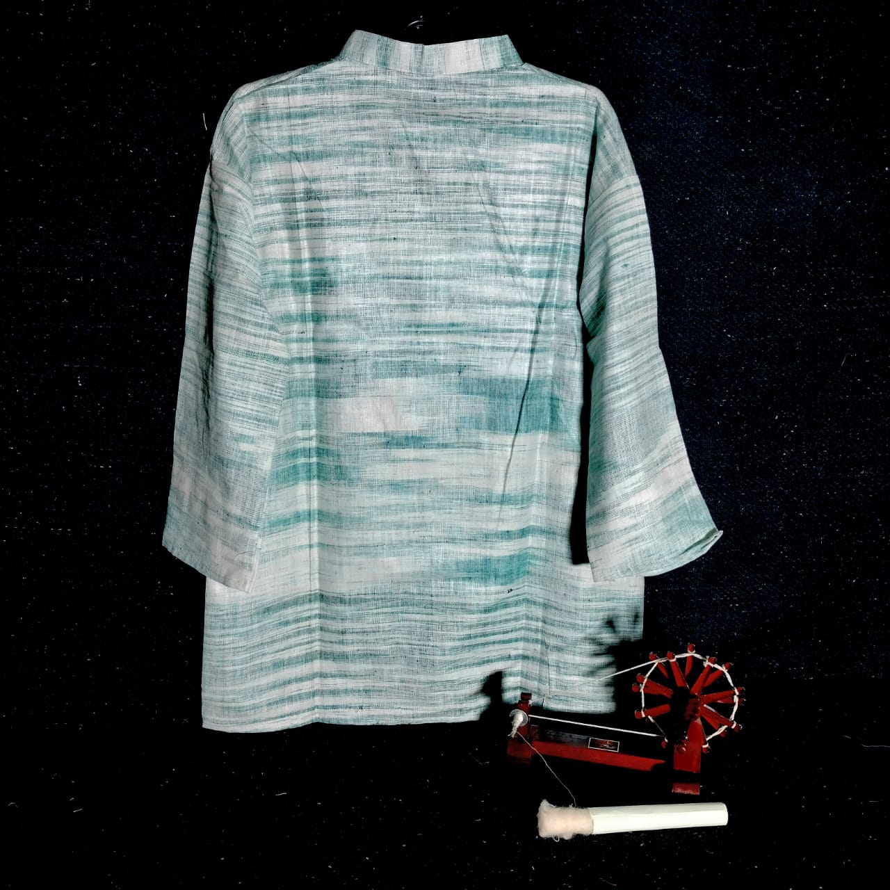 3/4 sleeves short cotton khadi unisex kurta