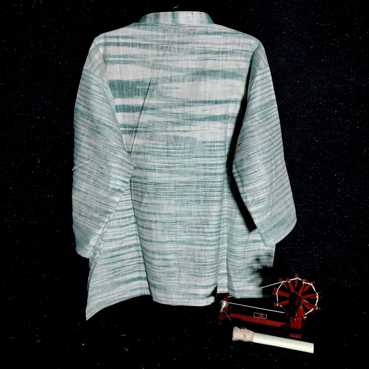 3/4 sleeves short cotton khadi unisex kurta
