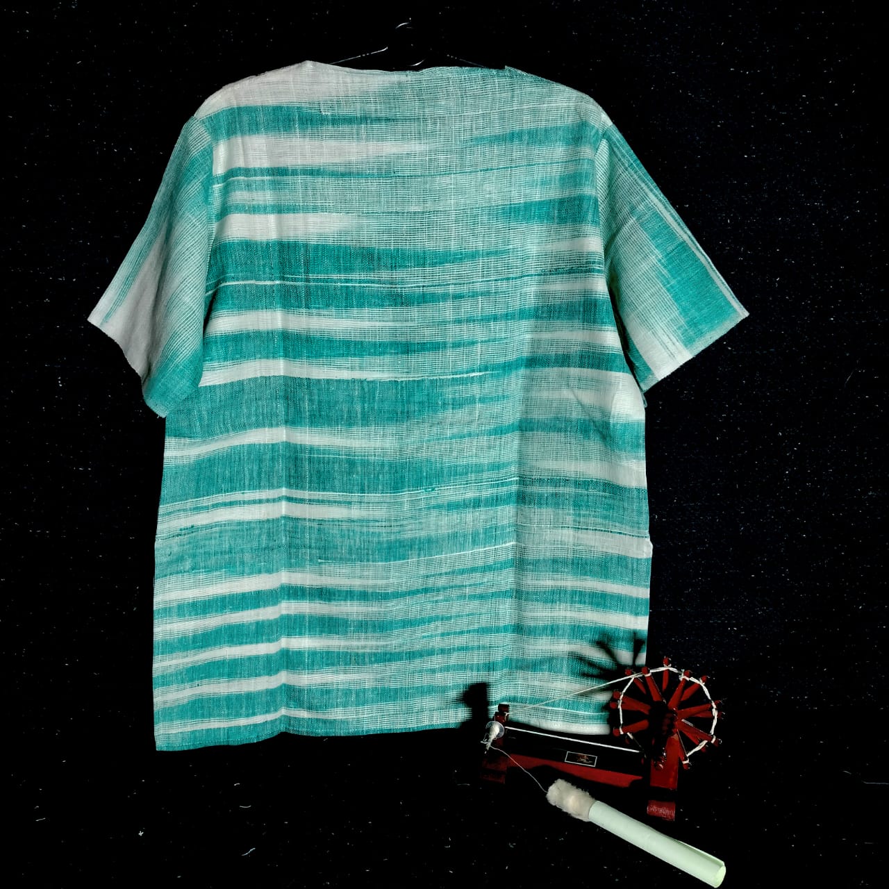 Short sleeves cotton khadi kurta for women and girls