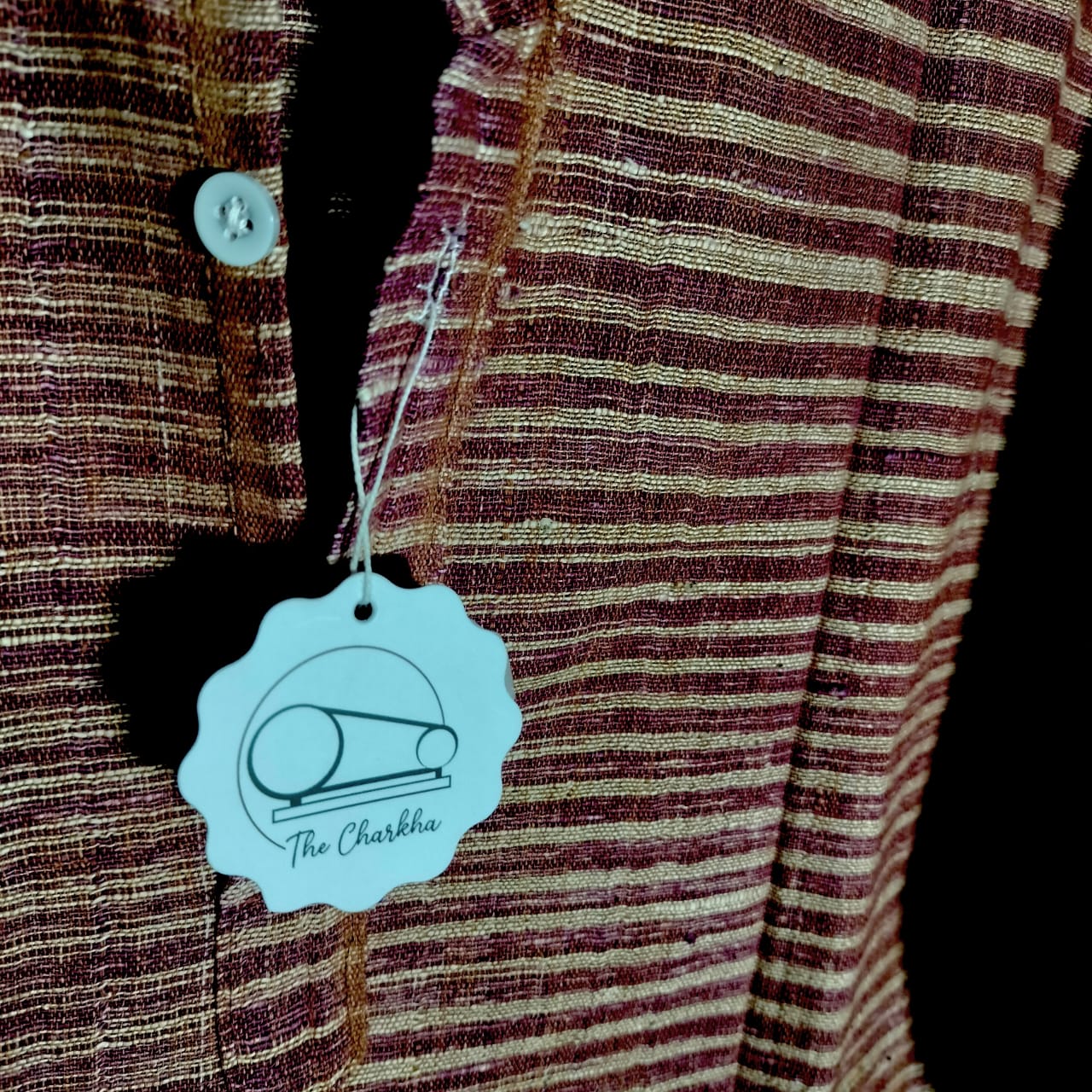 Short sleeves cotton khadi unisex kurta