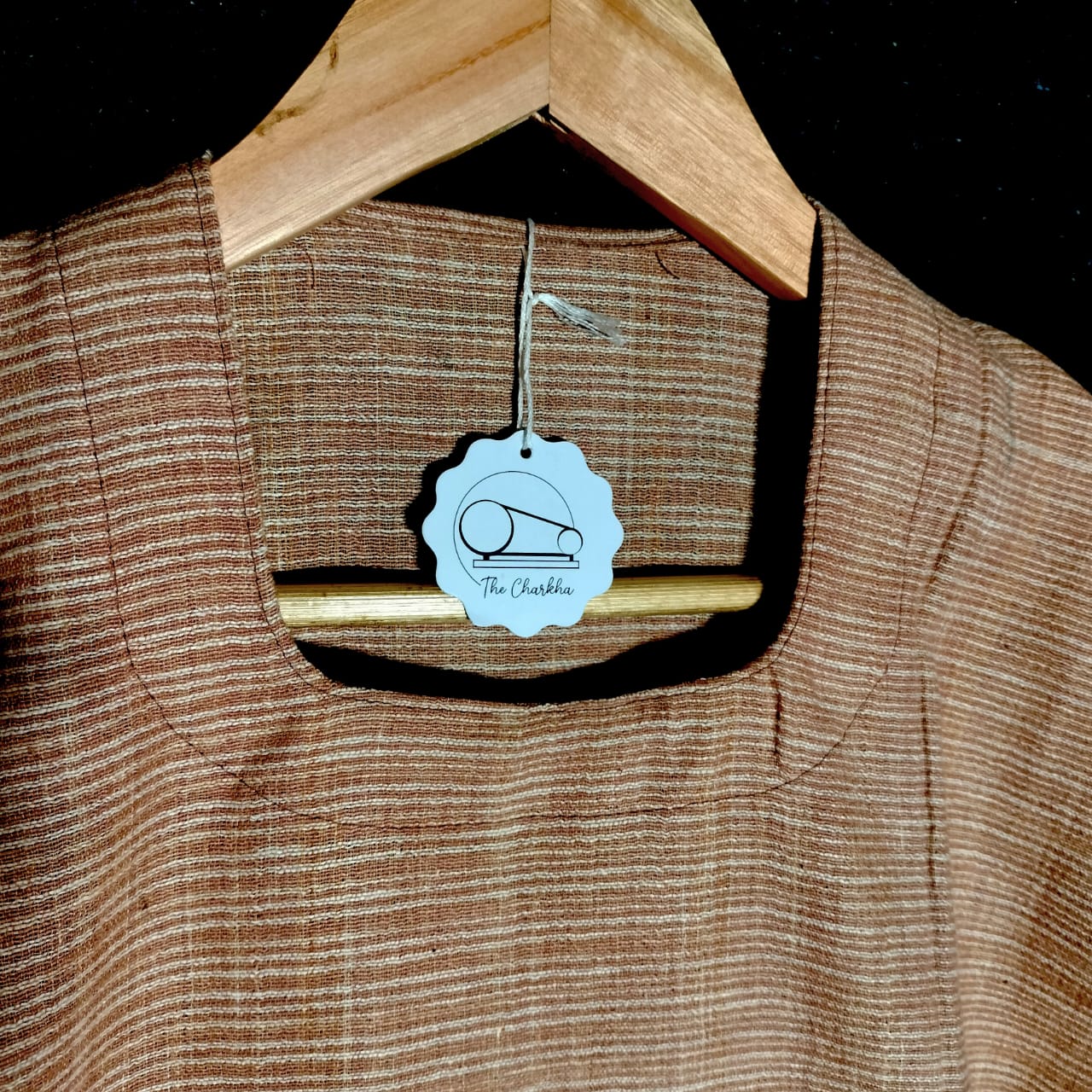 Short sleeves cotton khadi kurta for women and girls