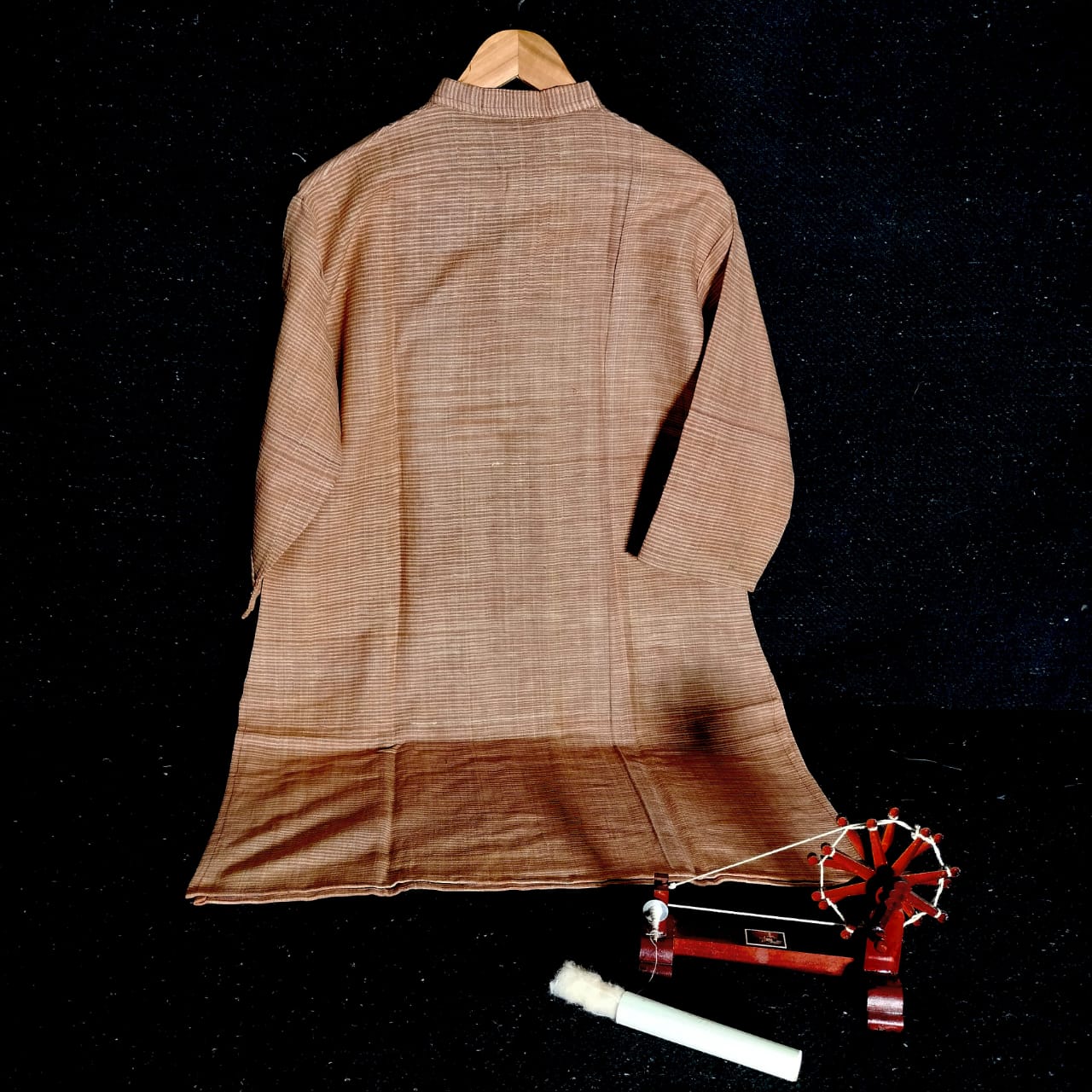 3/4 sleeves khadi cotton unisex kurta