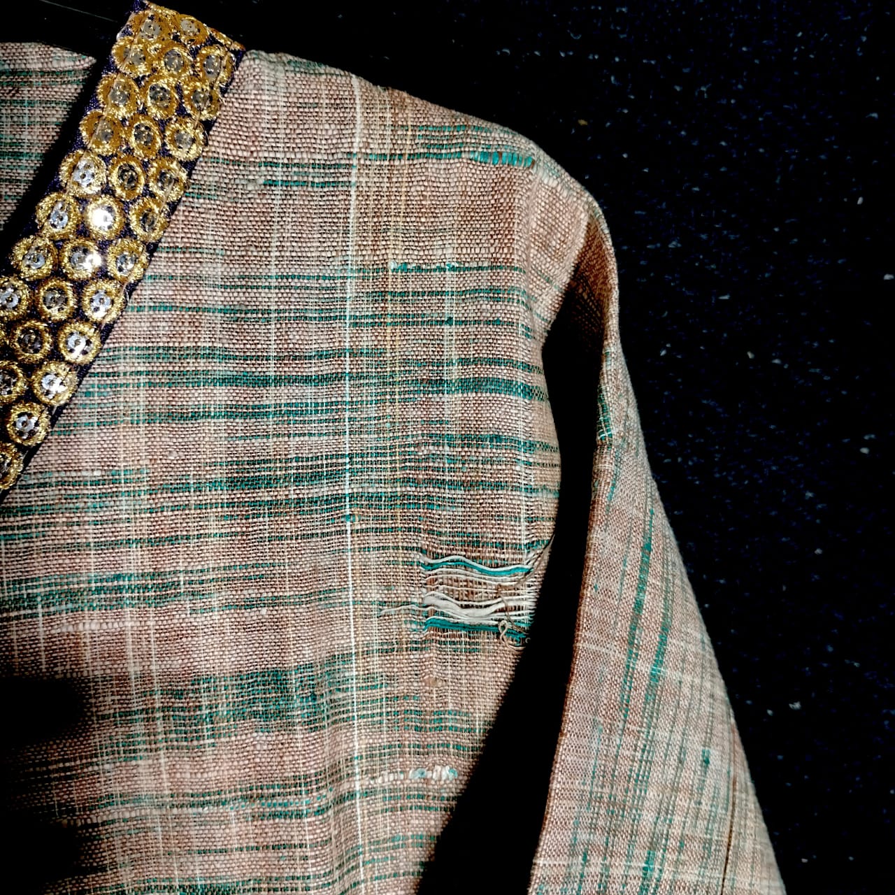 Short sleeves cotton khadi kurta for women and girls