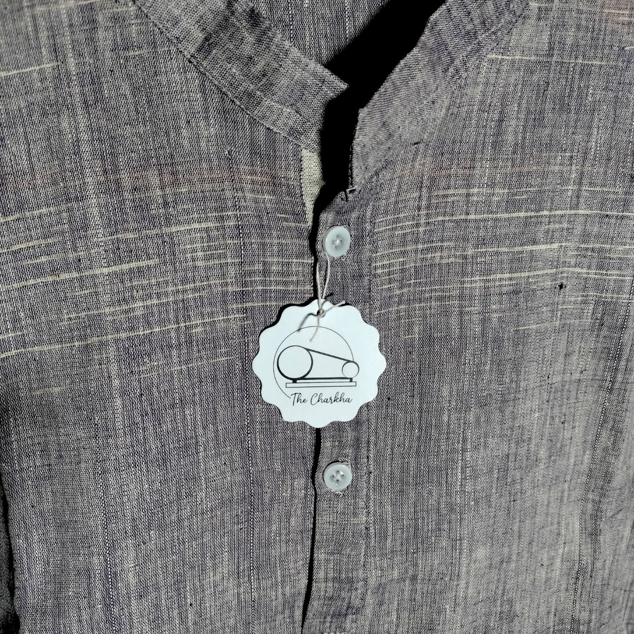 3/4 sleeves short cotton khadi unisex kurta