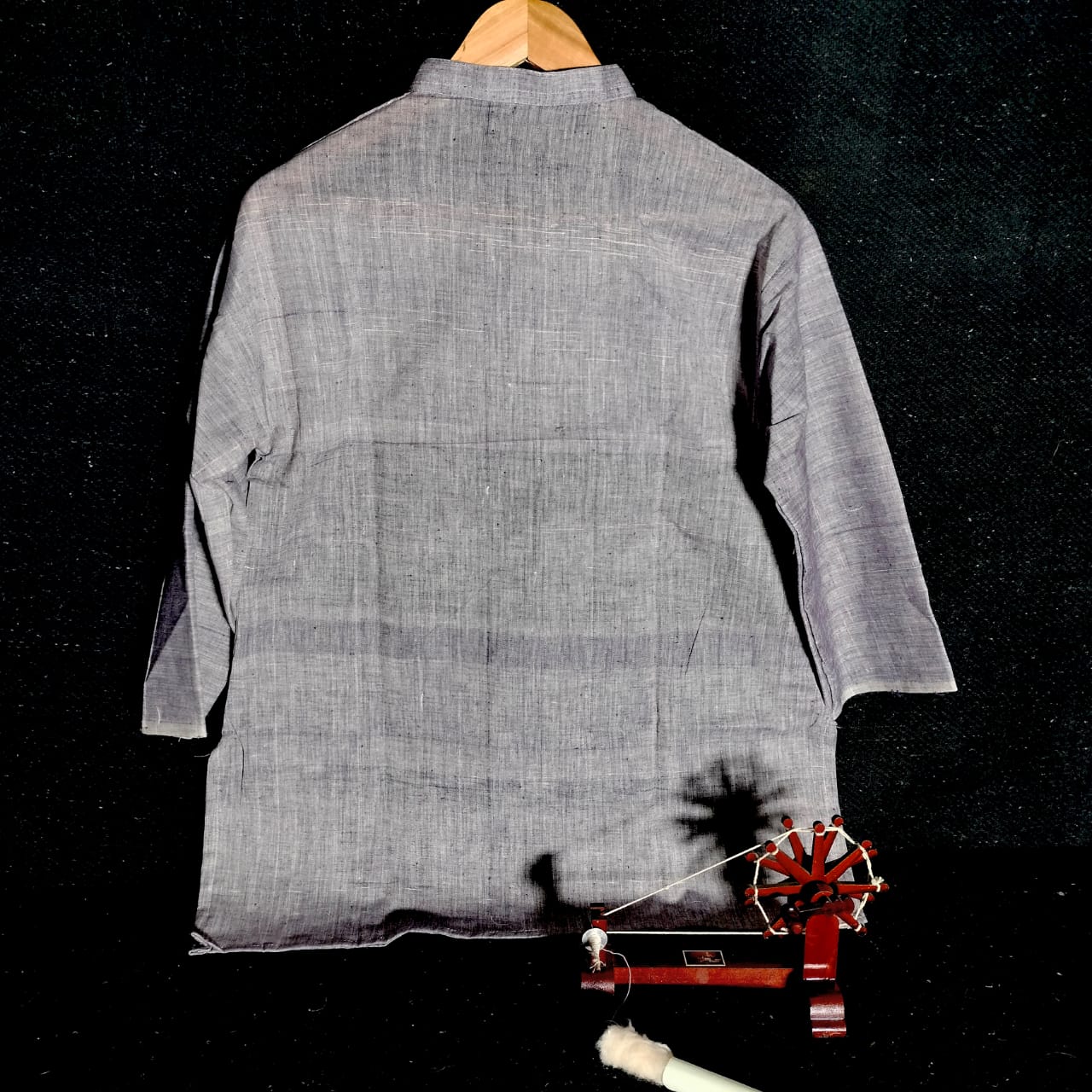 3/4 sleeves short cotton khadi unisex kurta