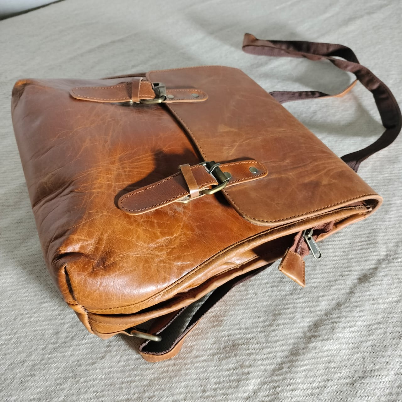 Handcrafted Leather pithu bag