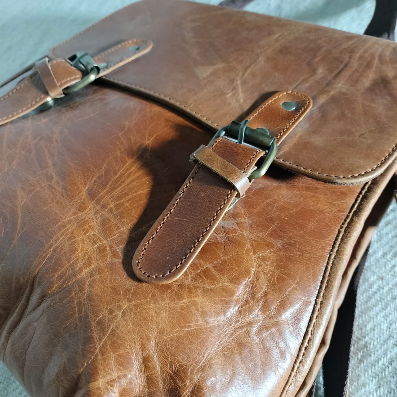Handcrafted Leather pithu bag