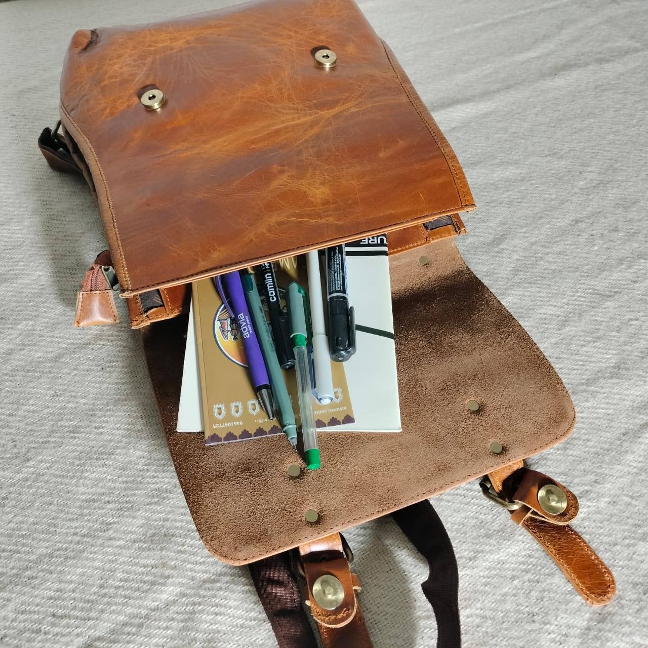 Handcrafted Leather pithu bag