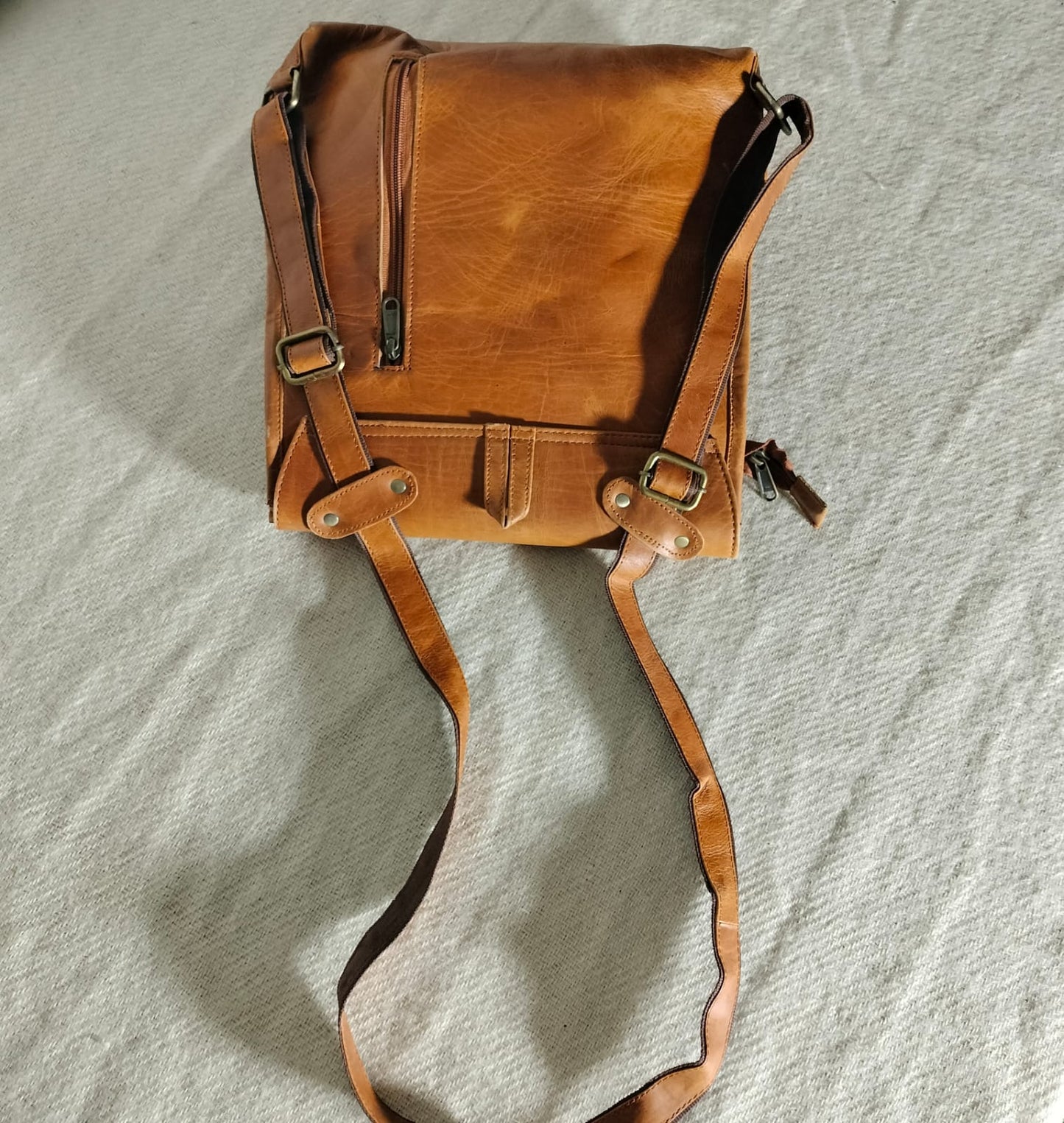 Handcrafted Leather pithu bag