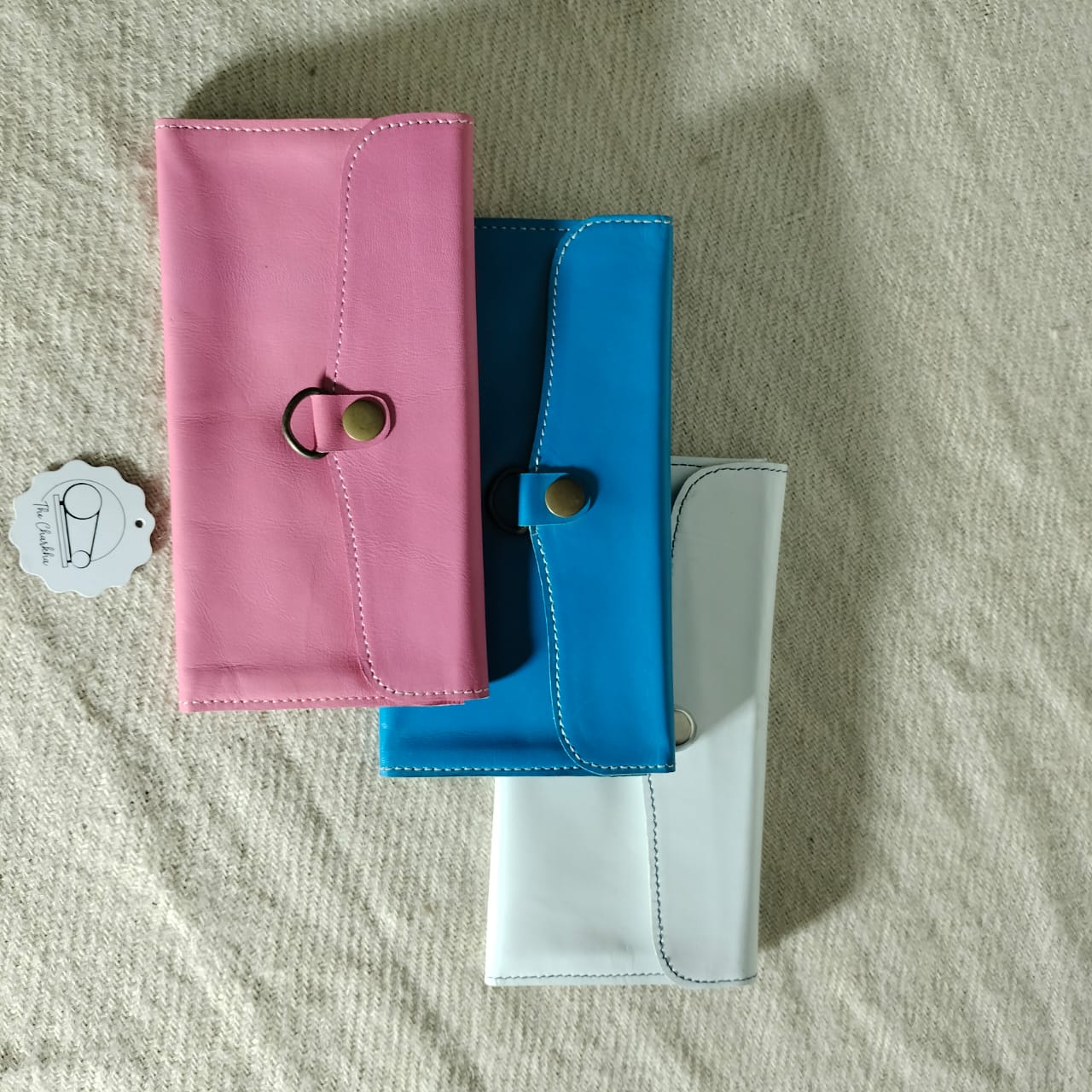 Leather clutch purse for girls and women