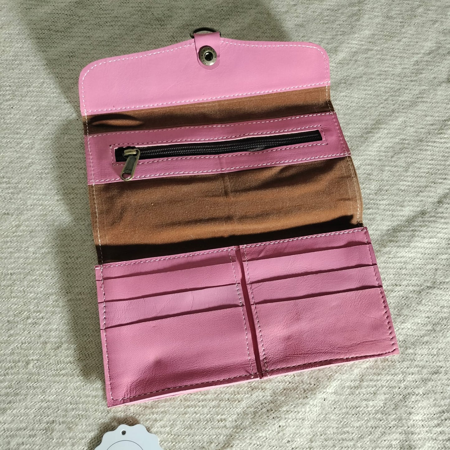 Leather clutch purse for girls and women