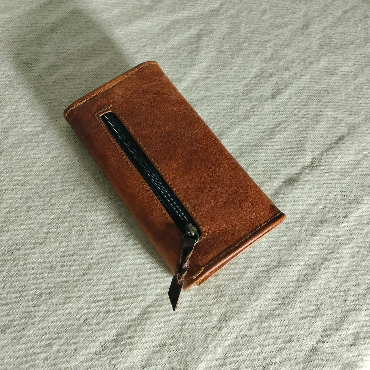 Leather clutch purse for girls and women