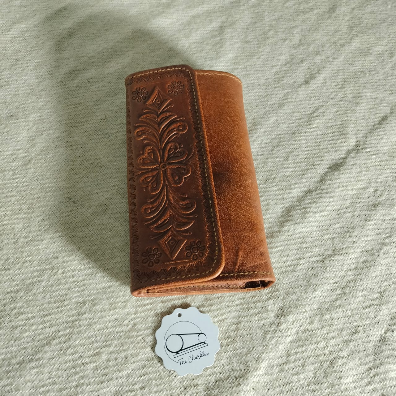 Leather clutch purse for girls and women