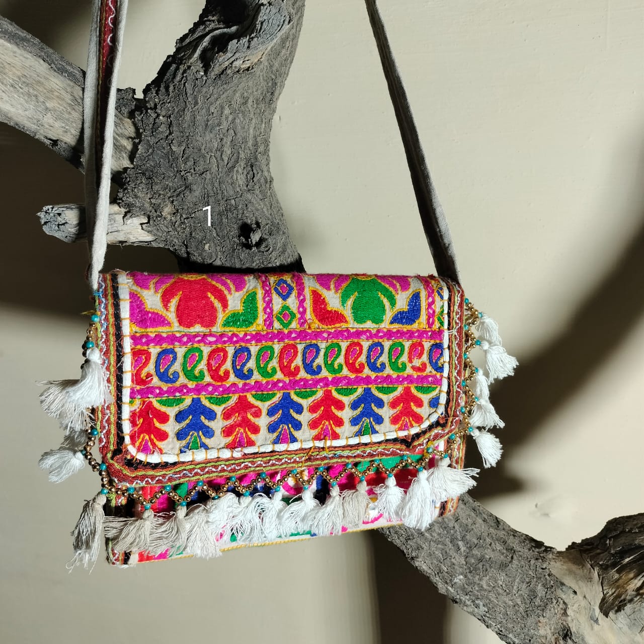 Vintage rajasthani handembroidary sling bags
