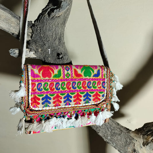 Vintage rajasthani handembroidary sling bags