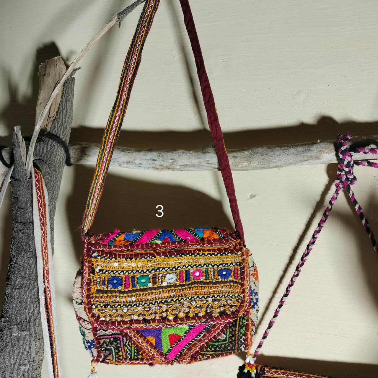 Vintage rajasthani handembroidary sling bags