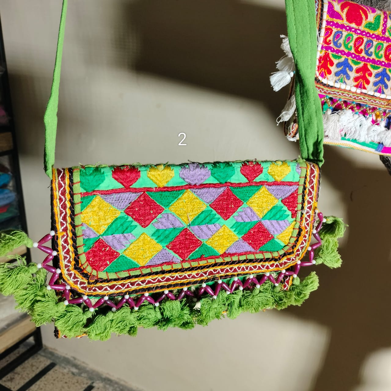 Vintage rajasthani handembroidary sling bags