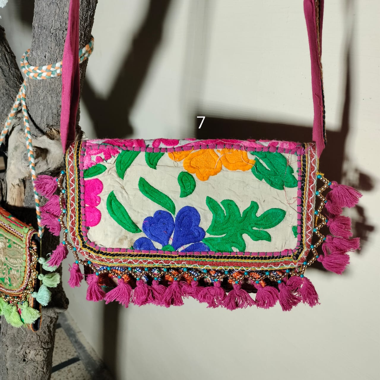 Vintage rajasthani handembroidary sling bags