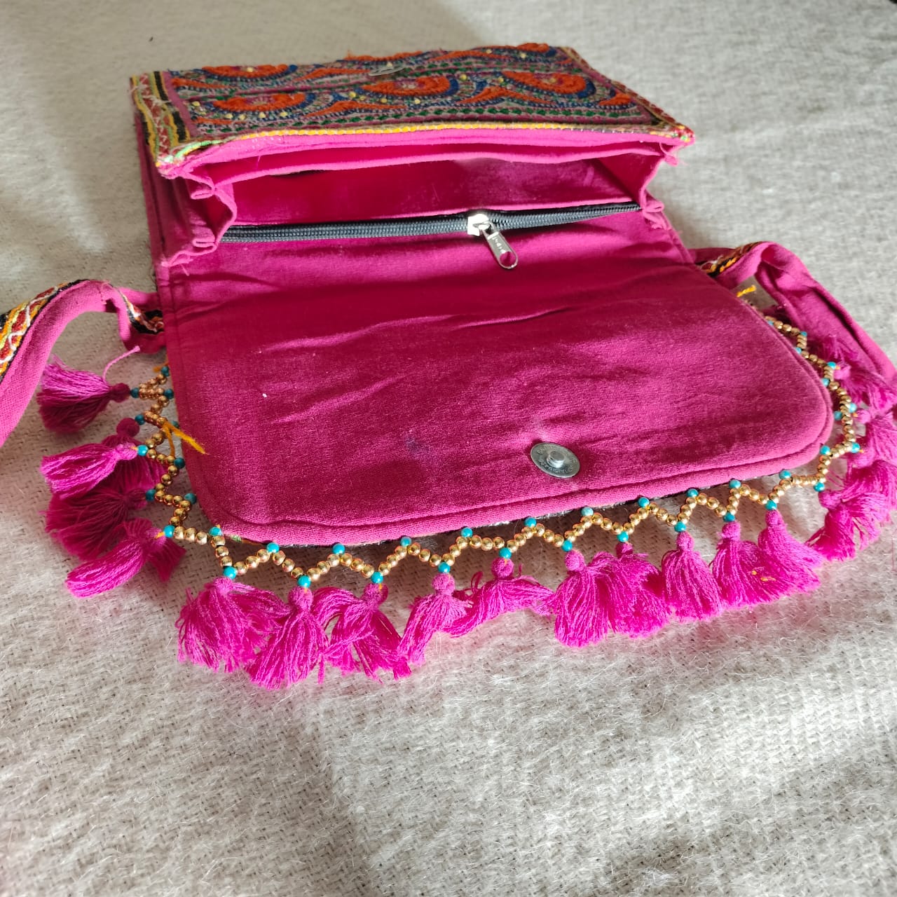 Vintage rajasthani handembroidary sling bags