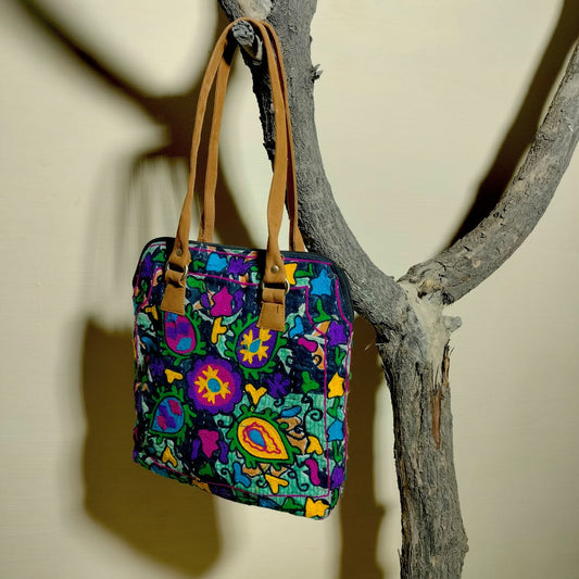 Suzani work shoulder bag available for girls and women