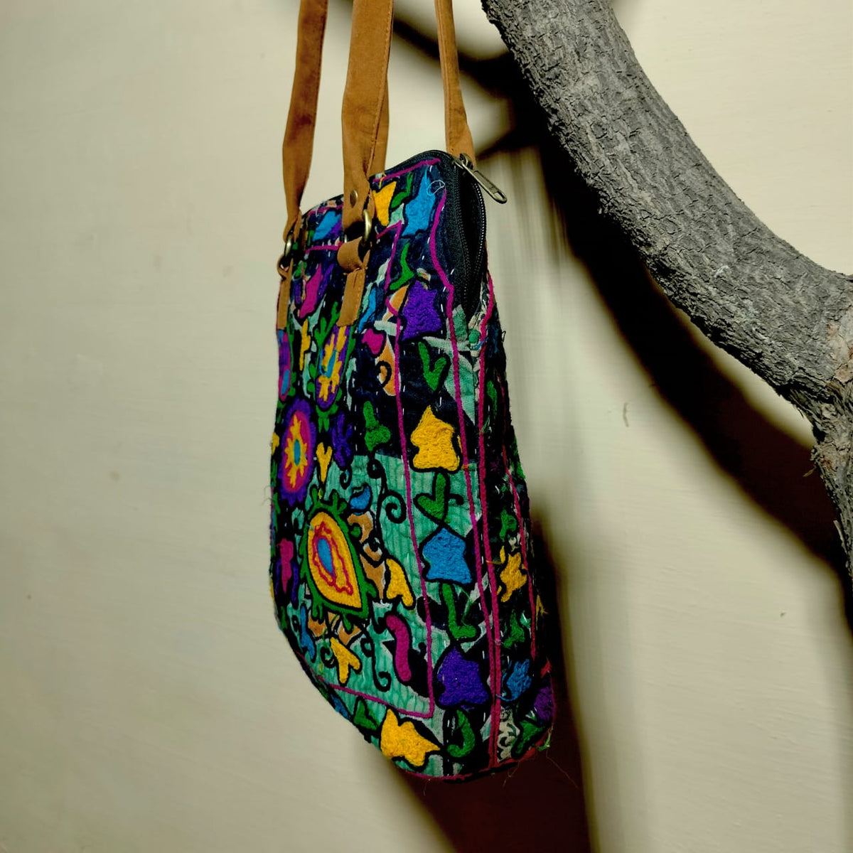 Suzani work shoulder bag available for girls and women