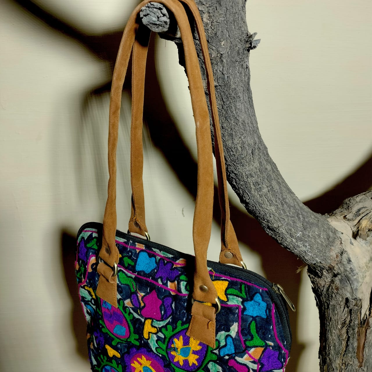 Suzani work shoulder bag available for girls and women