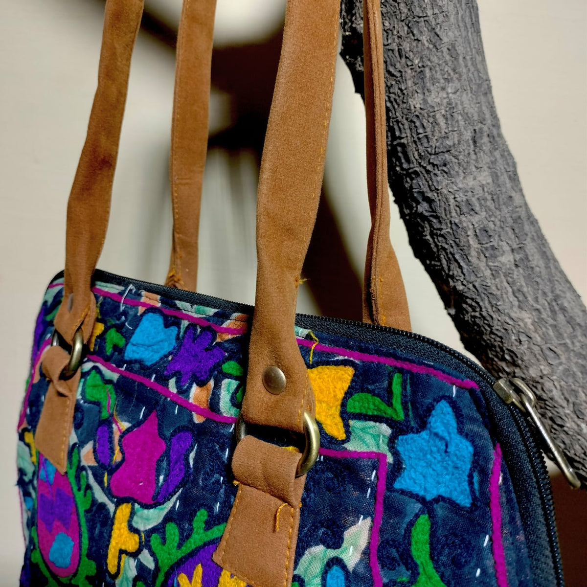 Suzani work shoulder bag available for girls and women