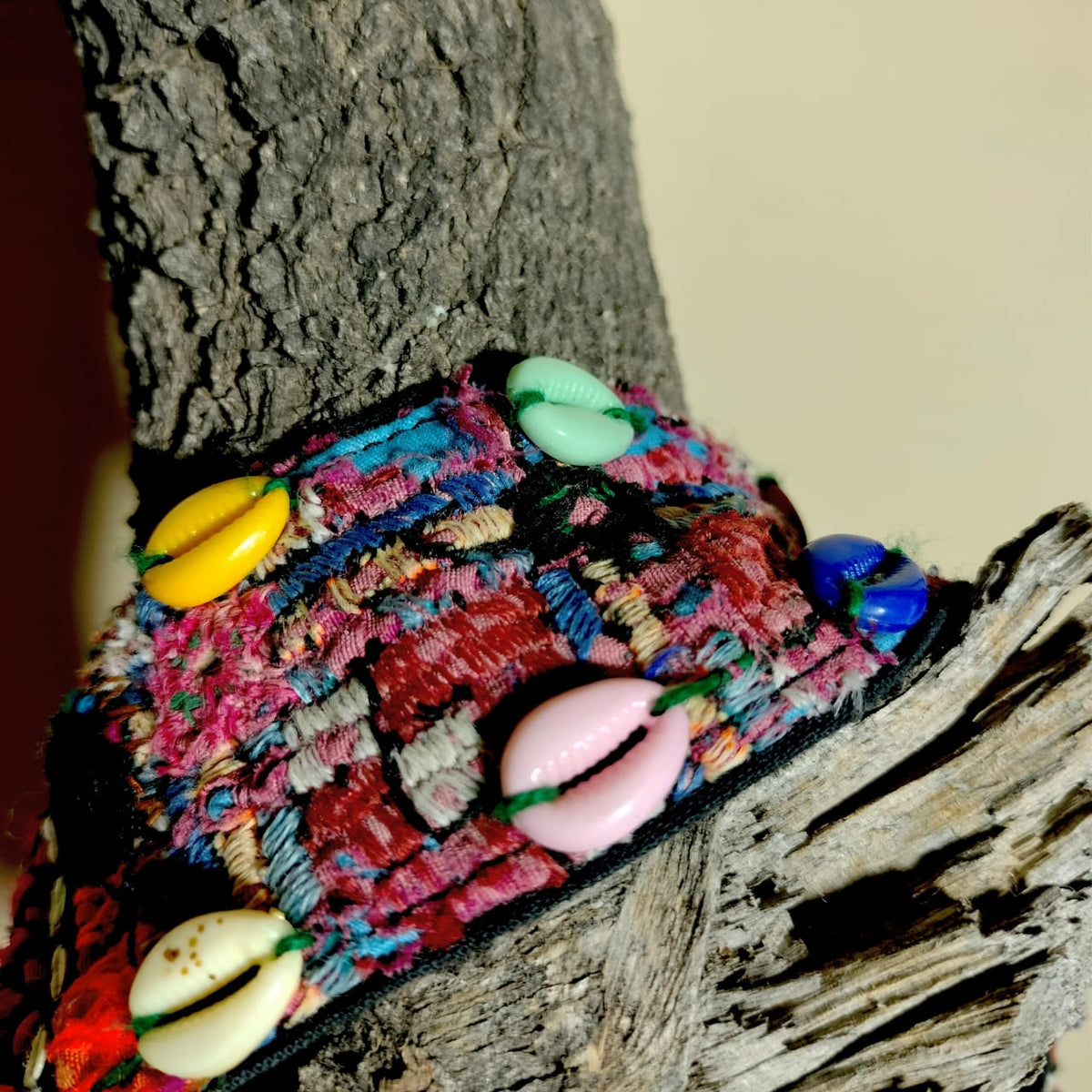 Handcrafted embroiderd tribal sling bag