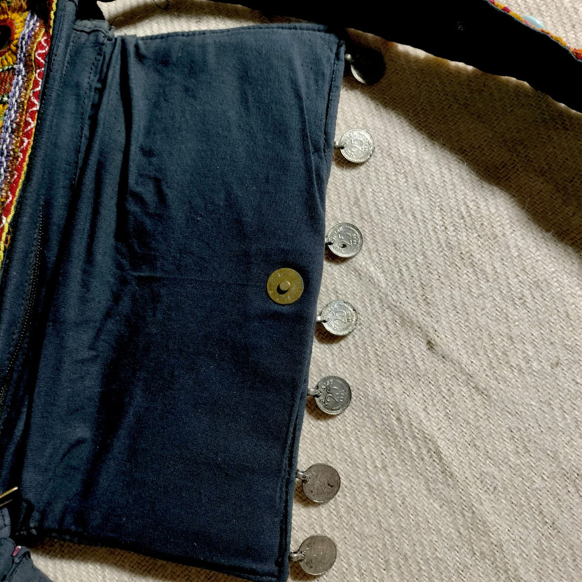 Handcrafted embroiderd tribal sling bag