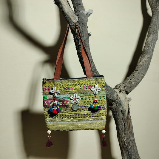 Handcrafted embroiderd tote bag