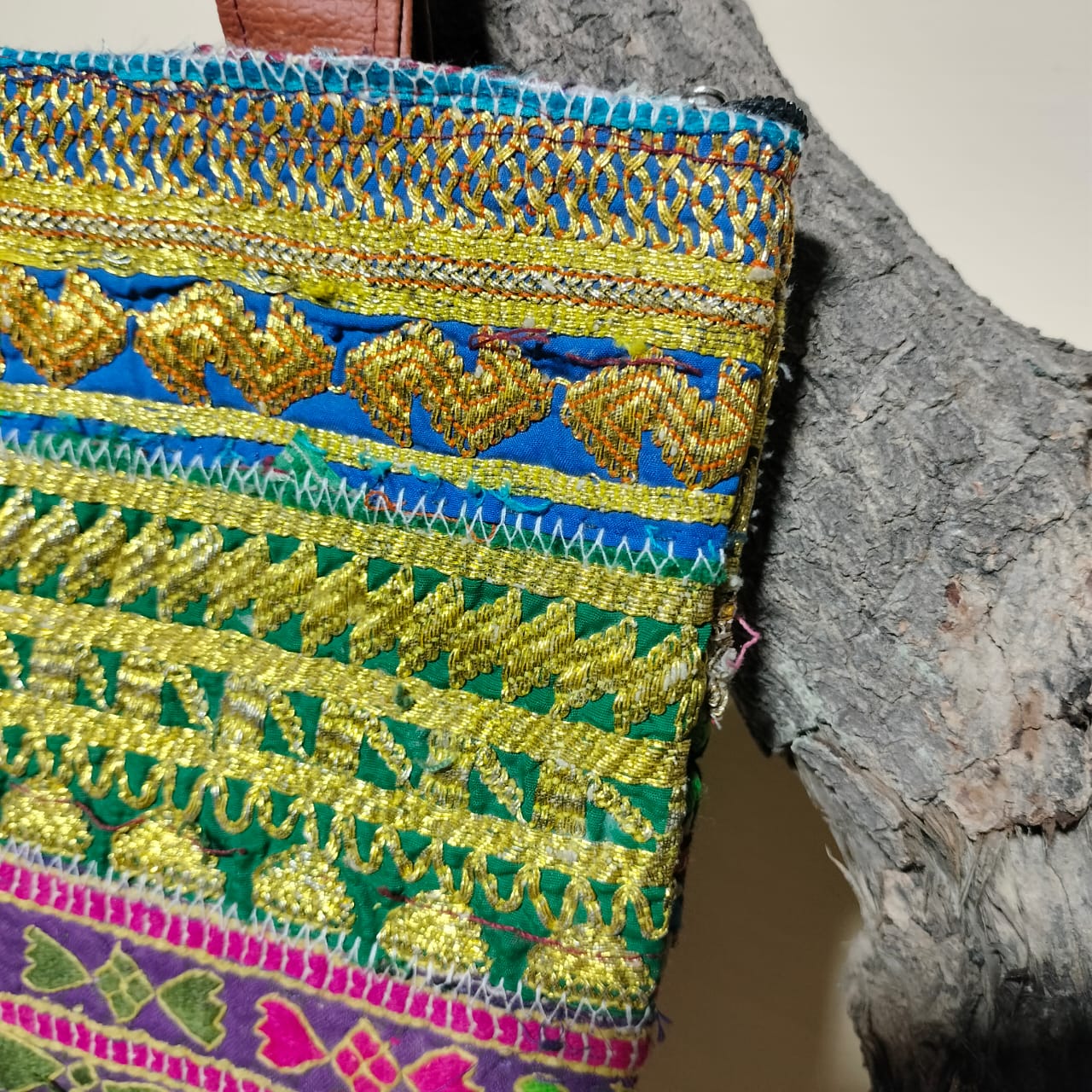Handcrafted embroiderd tote bag
