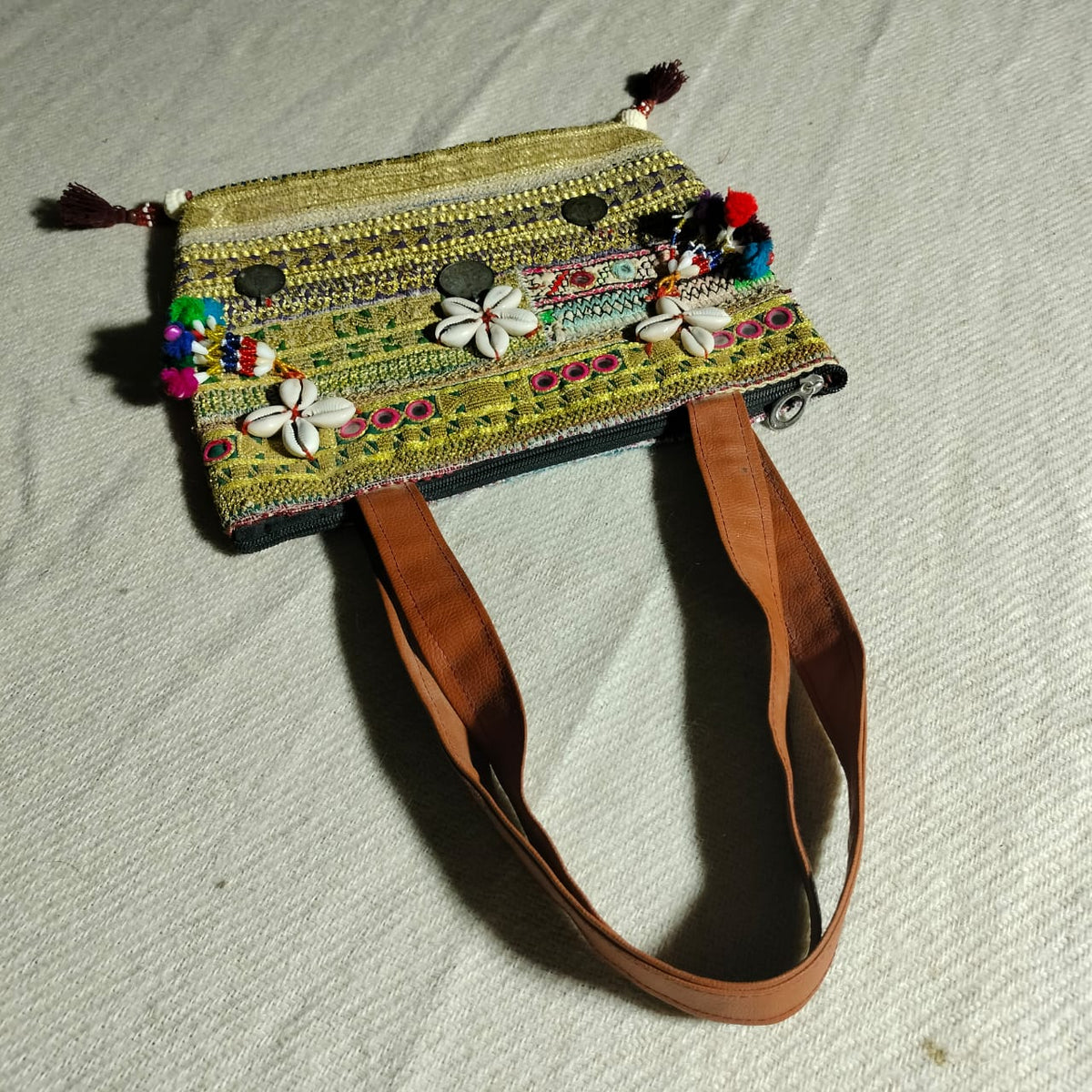 Handcrafted embroiderd tote bag