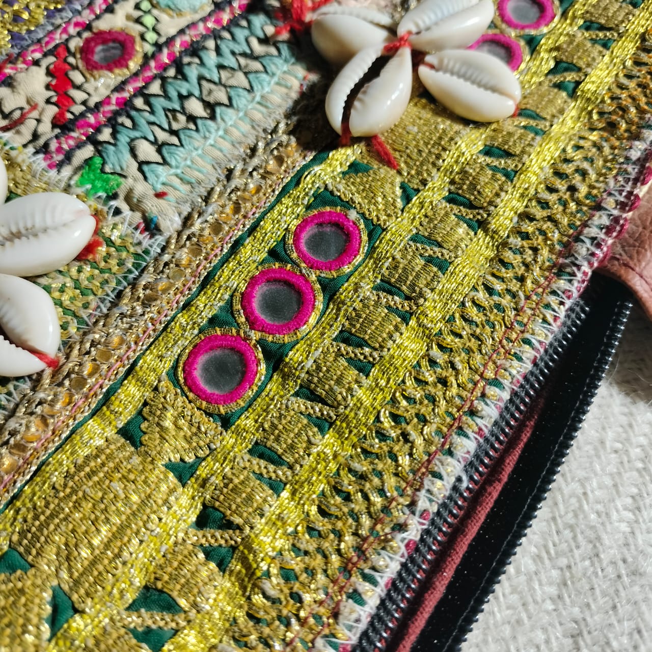 Handcrafted embroiderd tote bag