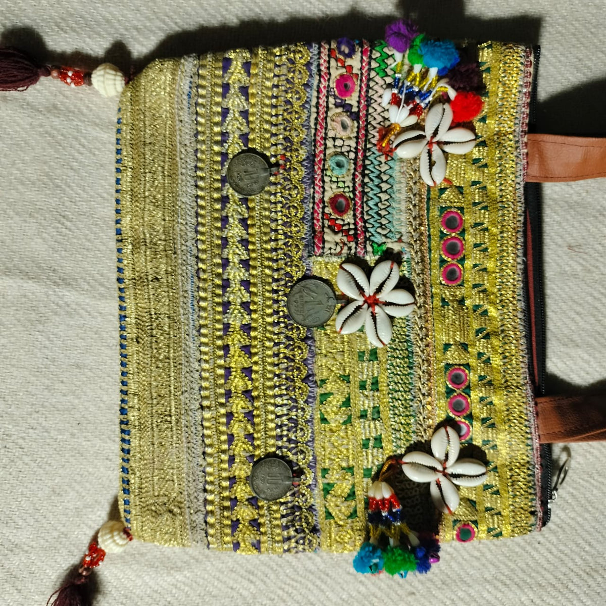 Handcrafted embroiderd tote bag