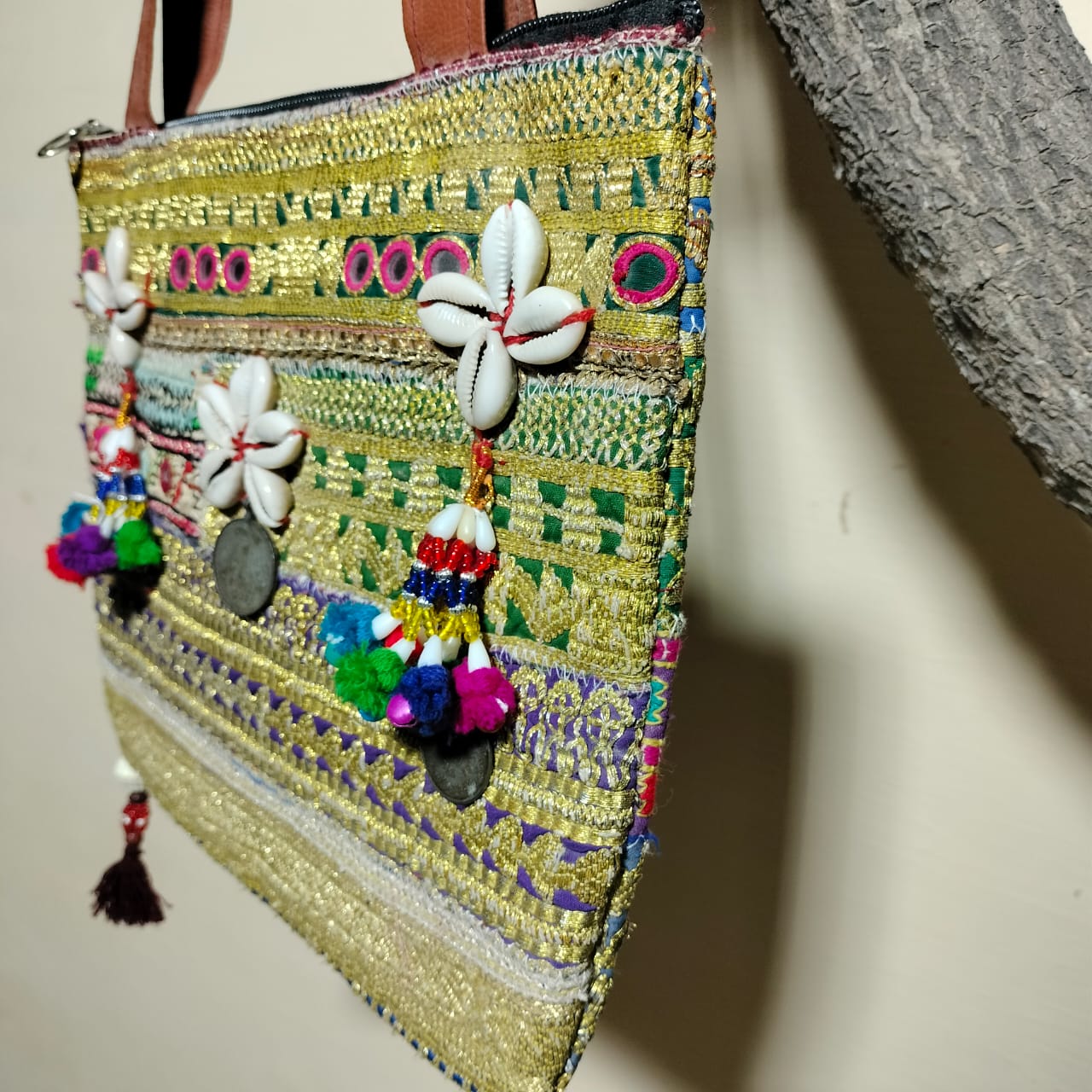 Handcrafted embroiderd tote bag
