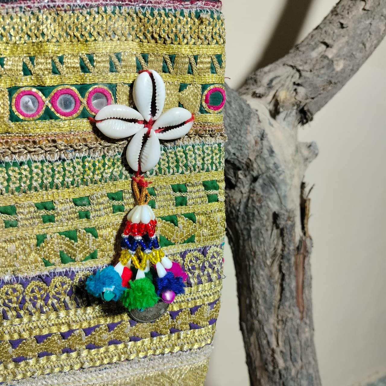 Handcrafted embroiderd tote bag