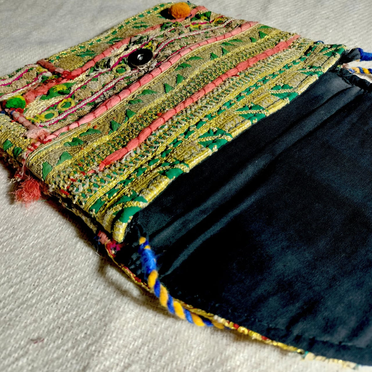 Handcrafted sling bags