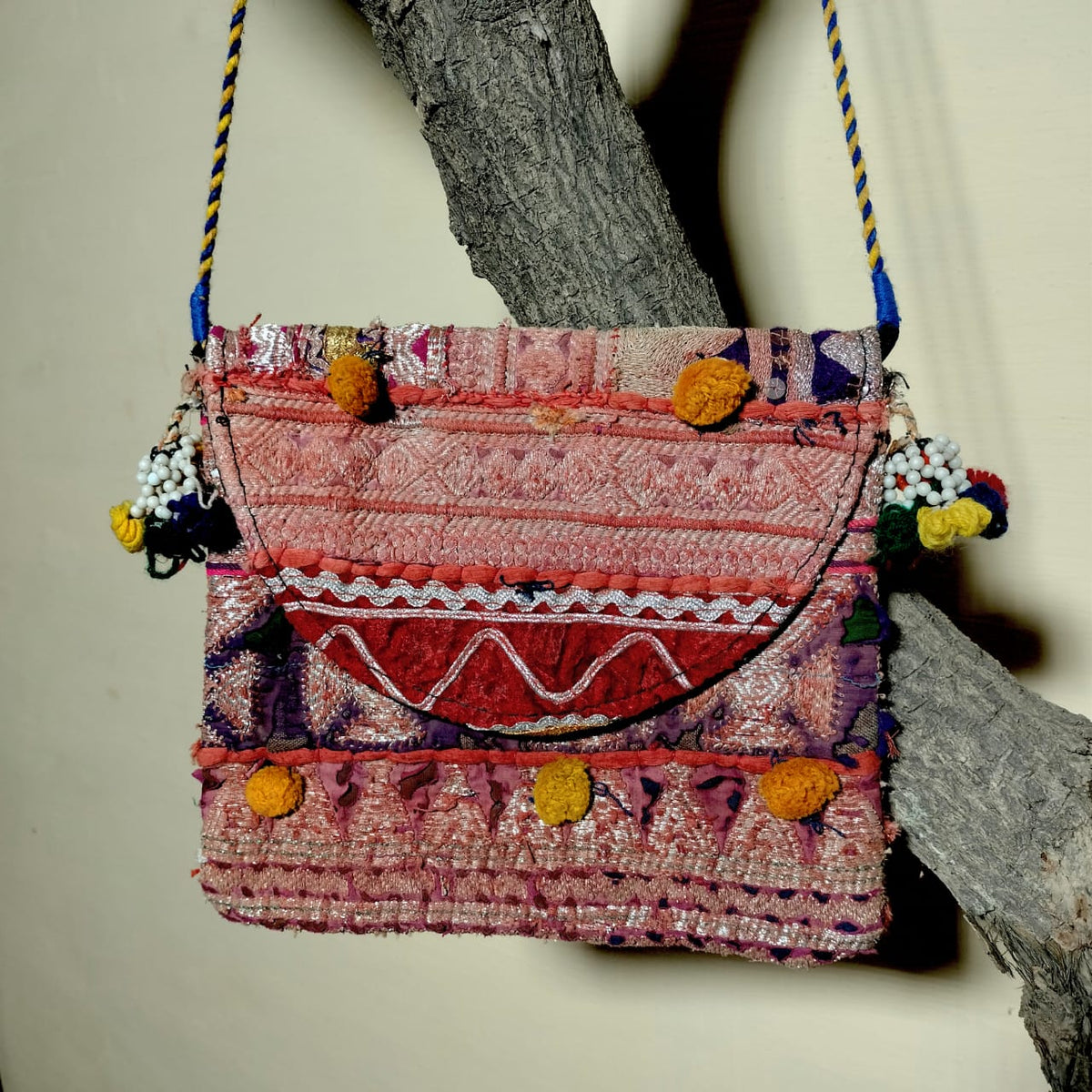 Handcrafted sling bags