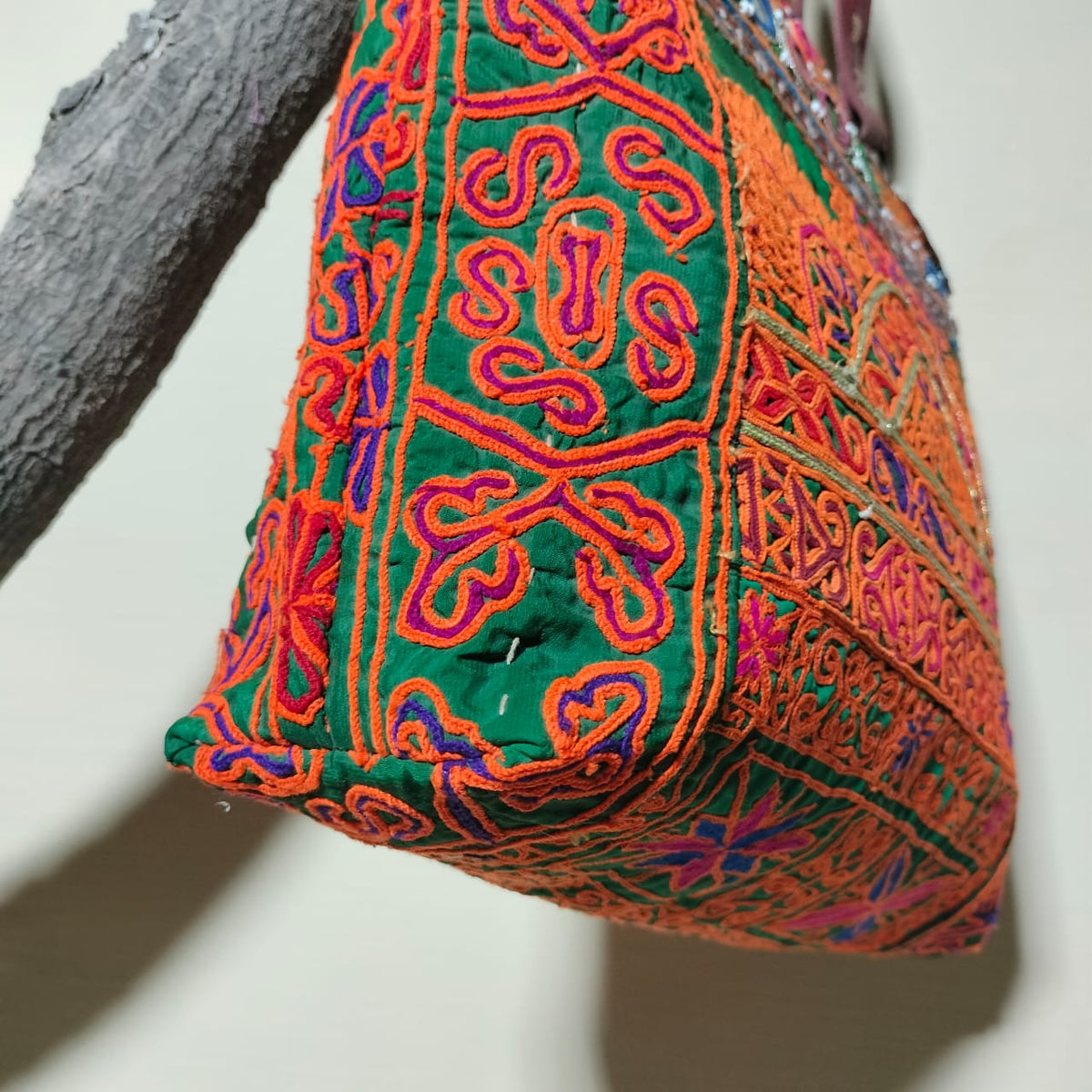 Handcrafted embroidered shoulder Bag