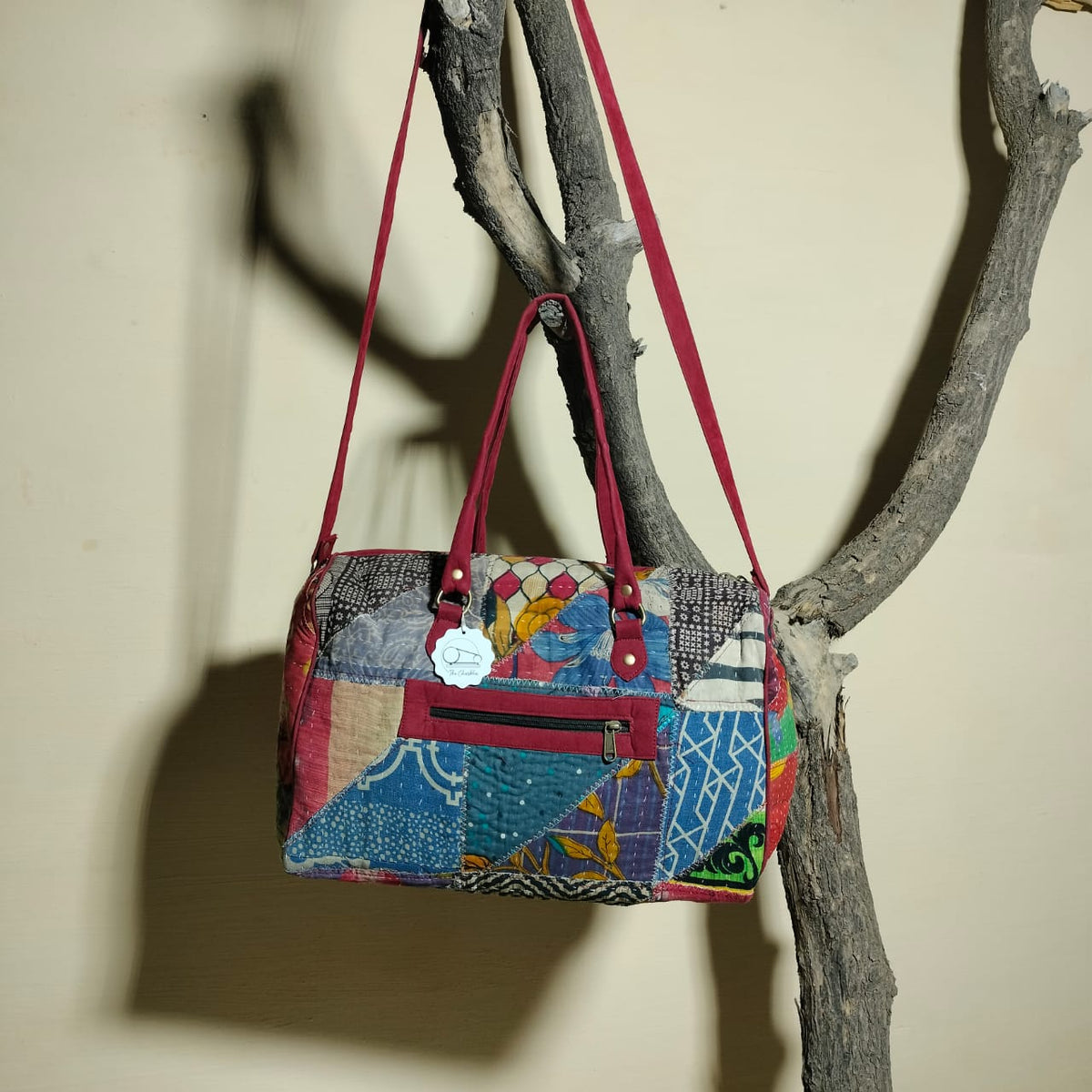 Handcrafted patchwork travel Bag