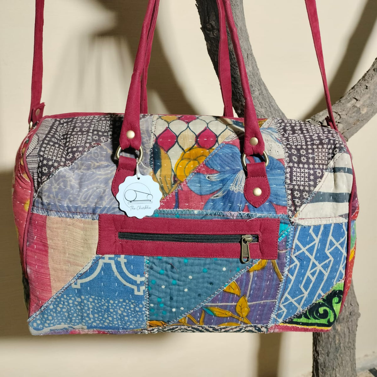 Handcrafted patchwork travel Bag