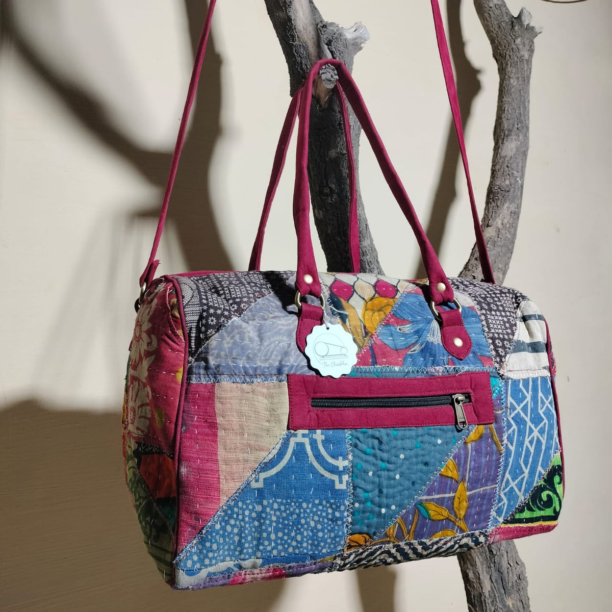 Handcrafted patchwork travel Bag